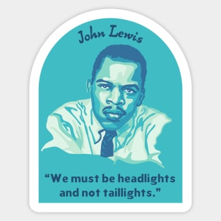 John Lewis Portrait and Quote Sticker